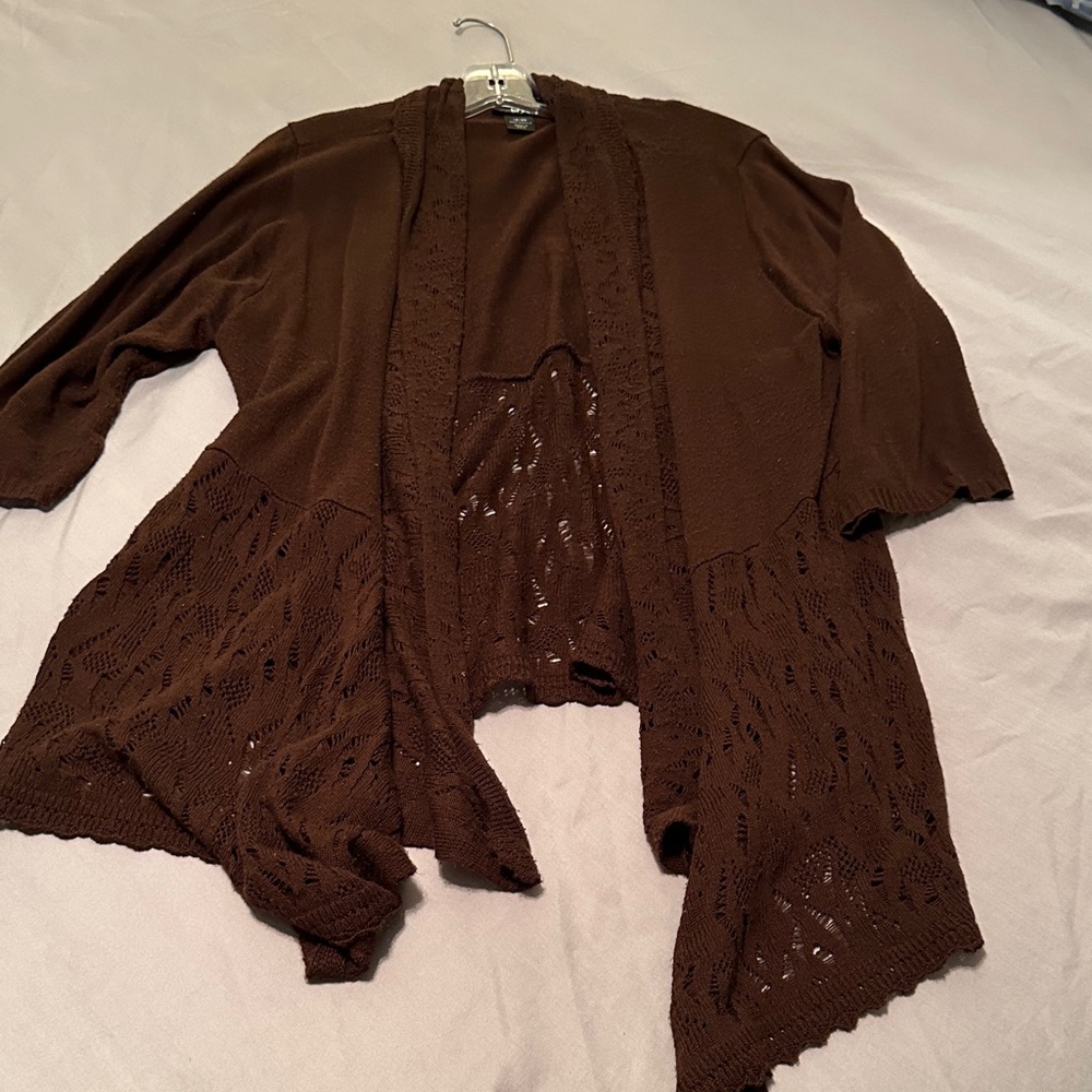 Lane Bryant Chocolate Brown Women's Cardigan